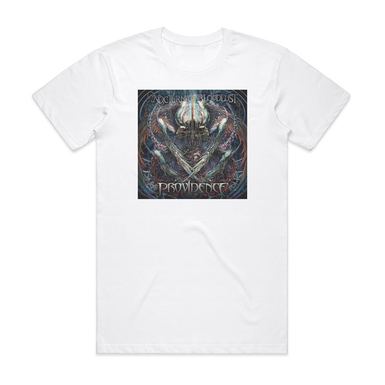 NOCTURNAL BLOODLUST Providence 1 Album Cover T-Shirt White