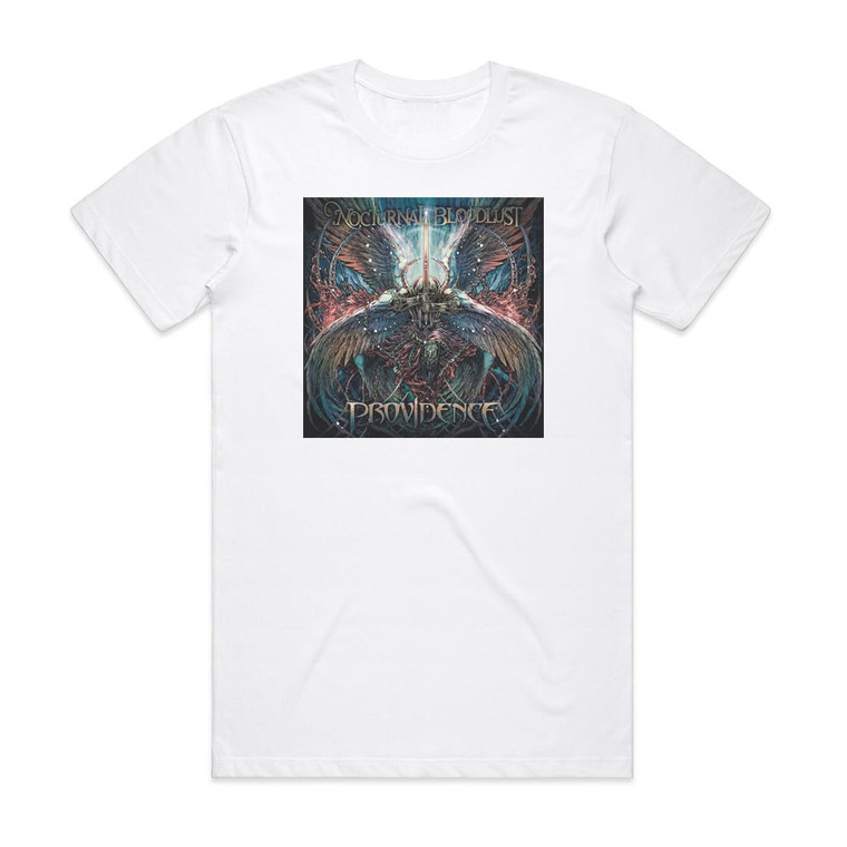 NOCTURNAL BLOODLUST Providence Album Cover T-Shirt White