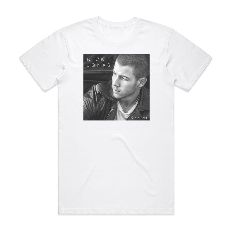 Nick Jonas Chains Album Cover T-Shirt White