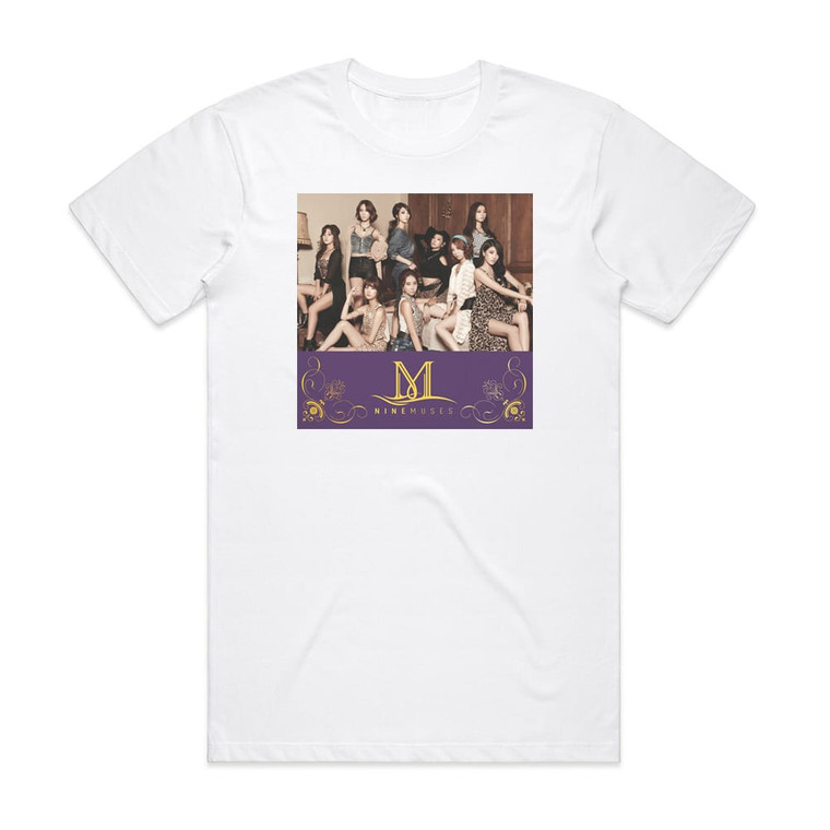 Nine Muses Prima Donna Album Cover T-Shirt White