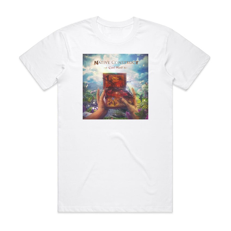 Native Construct Quiet World Album Cover T-Shirt White
