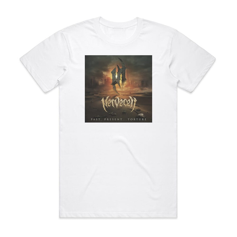Nervecell Past Presenttorture Album Cover T-Shirt White
