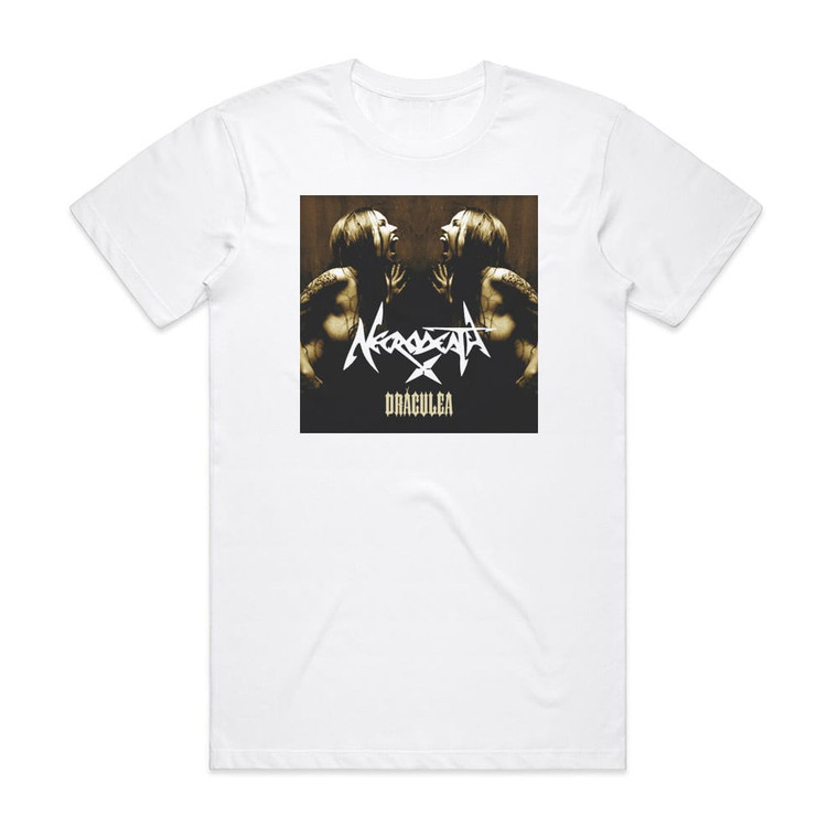 Necrodeath Draculea Album Cover T-Shirt White