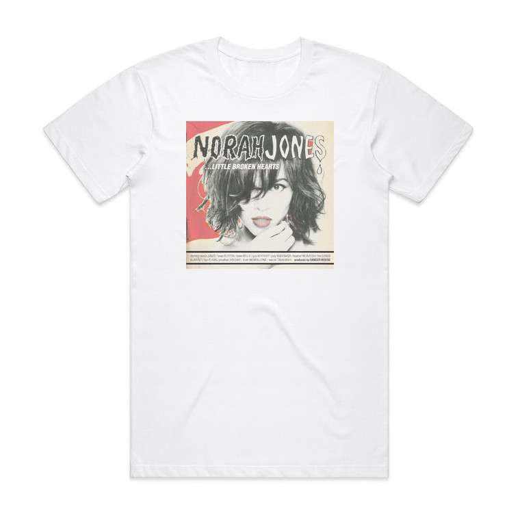 Norah Jones Little Broken Hearts Album Cover T-Shirt White