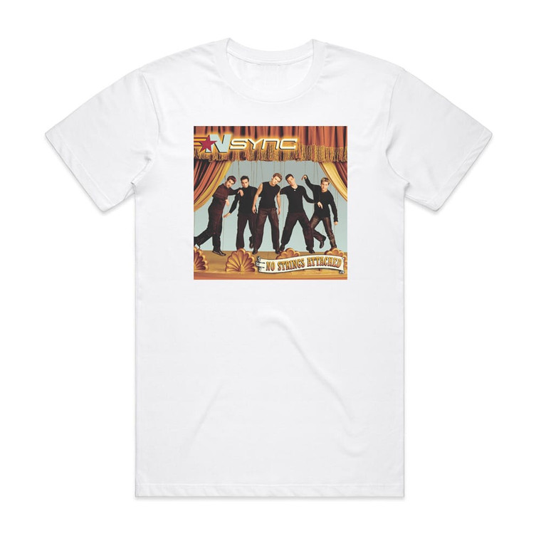 NSYNC No Strings Attached 2 Album Cover T-Shirt White