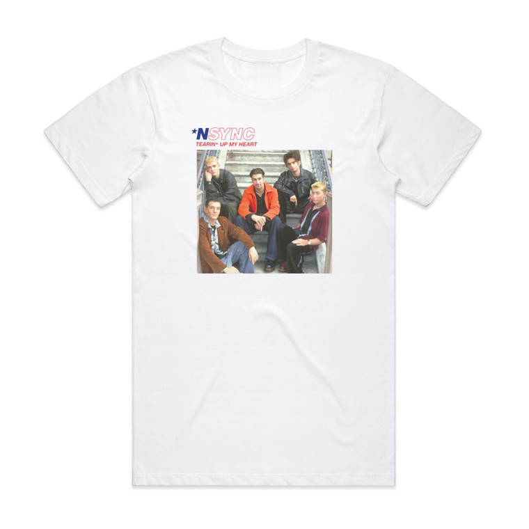 NSYNC Tearin Up My Heart 1 Album Cover T-Shirt White