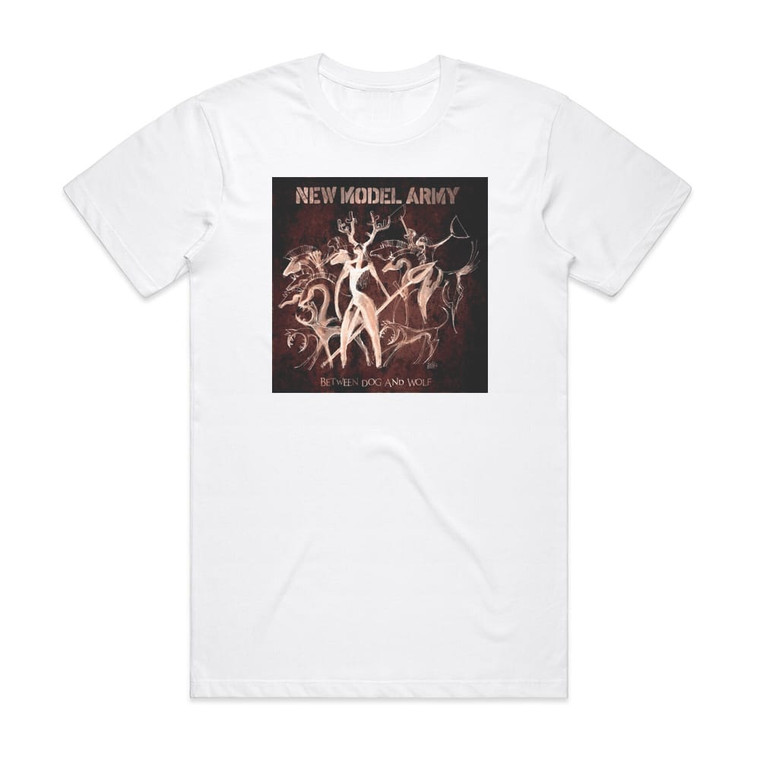 New Model Army Between Dog And Wolf Album Cover T-Shirt White