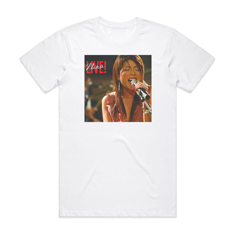 NINA Nina Live Album Cover T-Shirt White