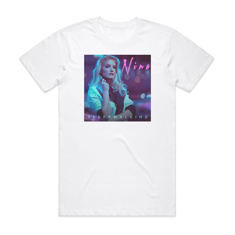NINA Sleepwalking 1 Album Cover T-Shirt White