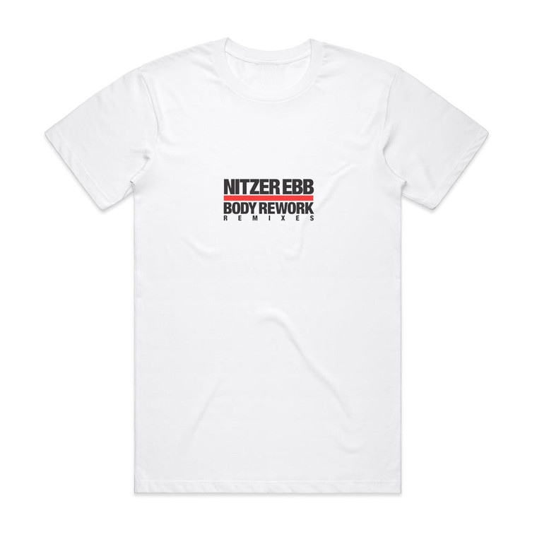 Nitzer Ebb Body Rework Album Cover T-Shirt White