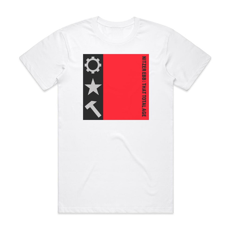 Nitzer Ebb That Total Age Album Cover T-Shirt White