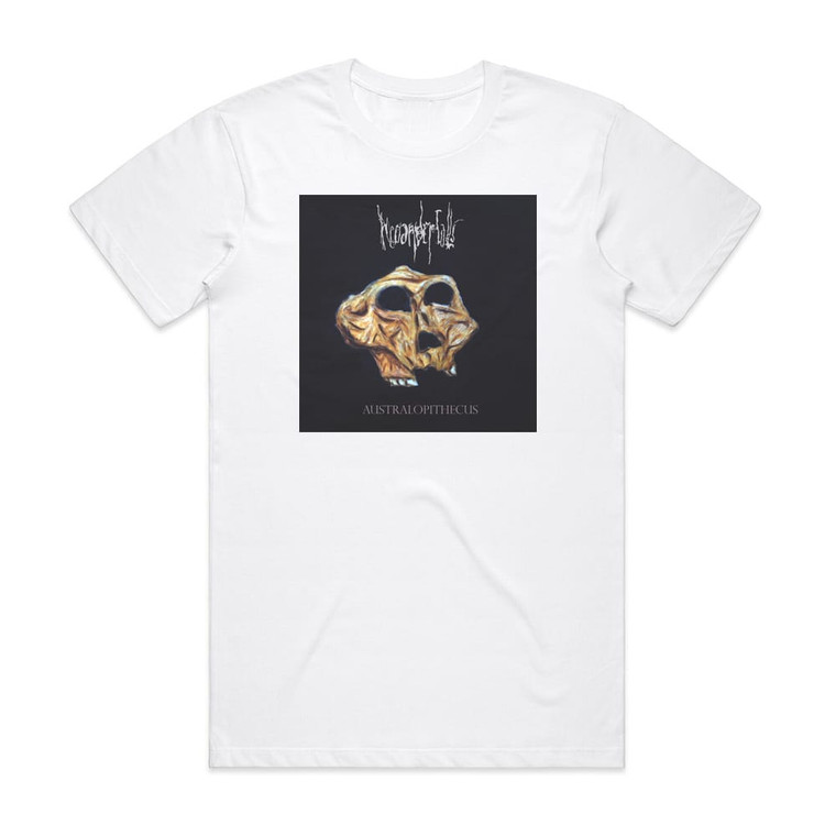 Neoandertals Australopithecus Album Cover T-Shirt White