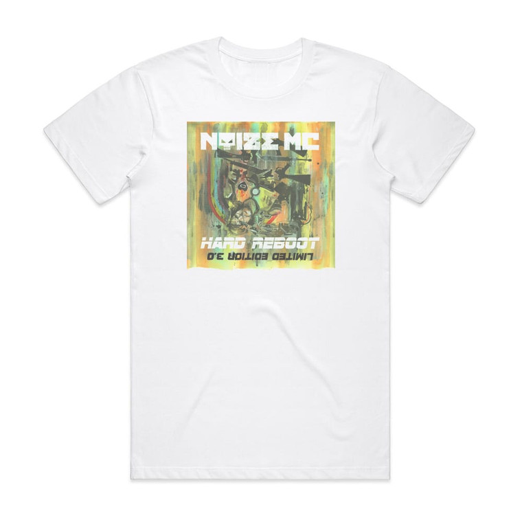 Noize MC Hard Reboot Album Cover T-Shirt White