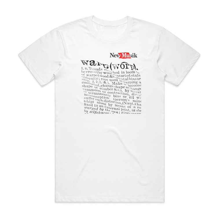 New Musik Warp Album Cover T-Shirt White