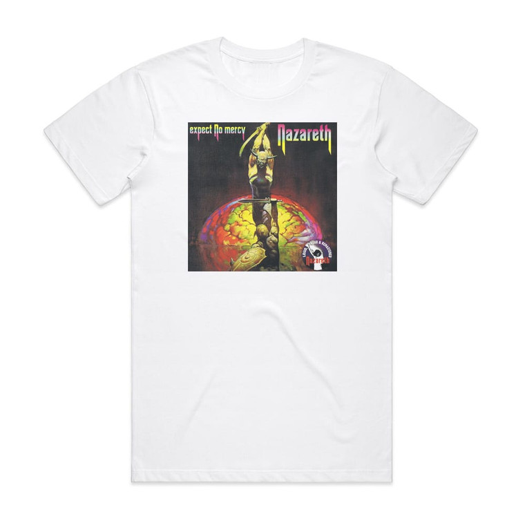 Nazareth Expect No Mercy 1 Album Cover T-Shirt White