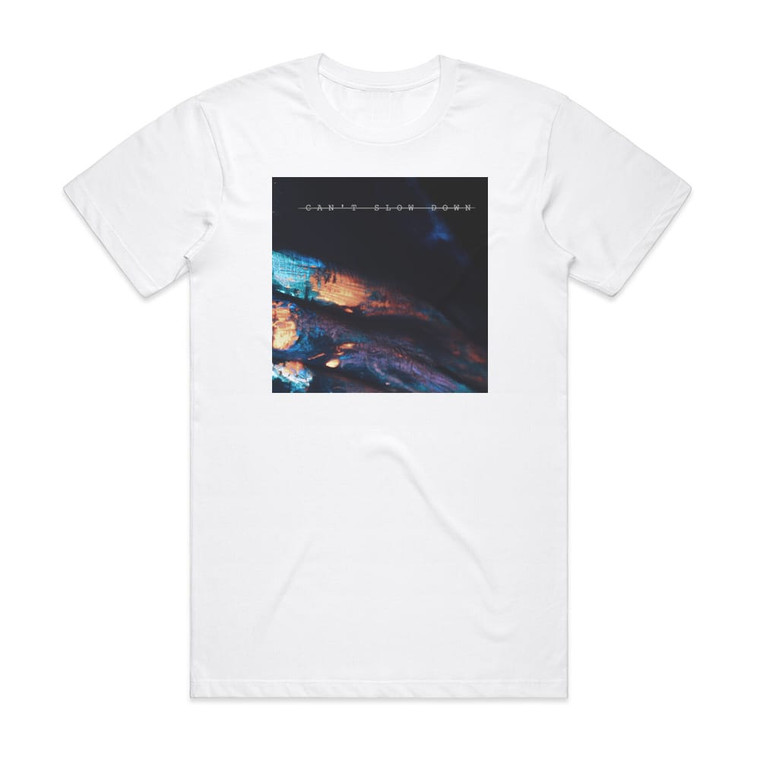 Noija Cant Slow Down Album Cover T-Shirt White