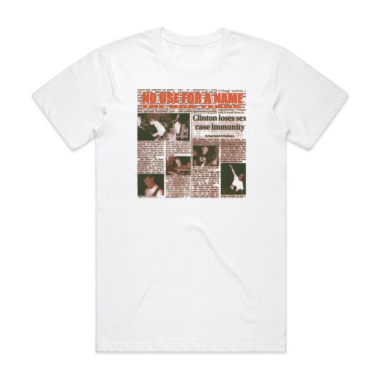 No Use for a Name The Nra Years Album Cover T-Shirt White