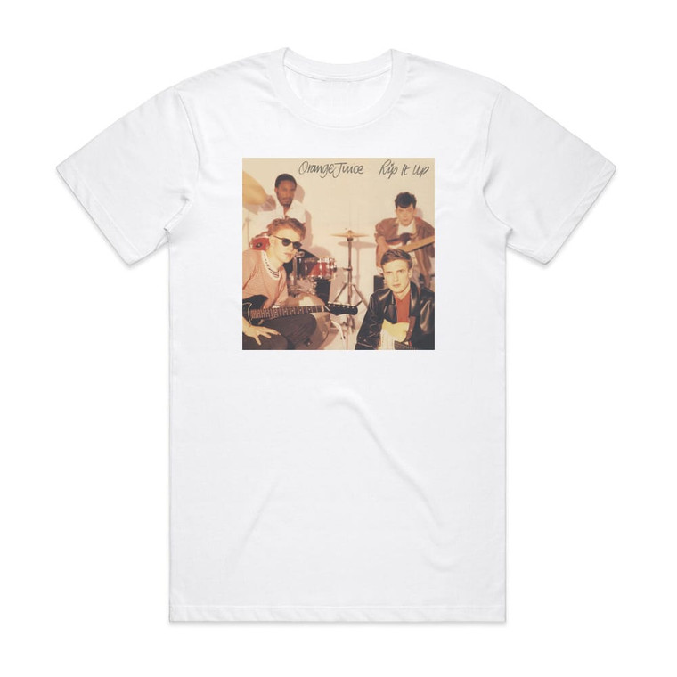 Orange Juice Rip It Up Album Cover T-Shirt White