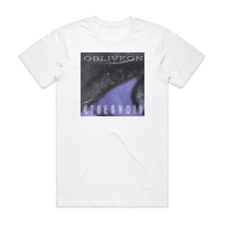Obliveon Cybervoid Album Cover T-Shirt White Obliveon Cybervoid Album Cover T-Shirt White