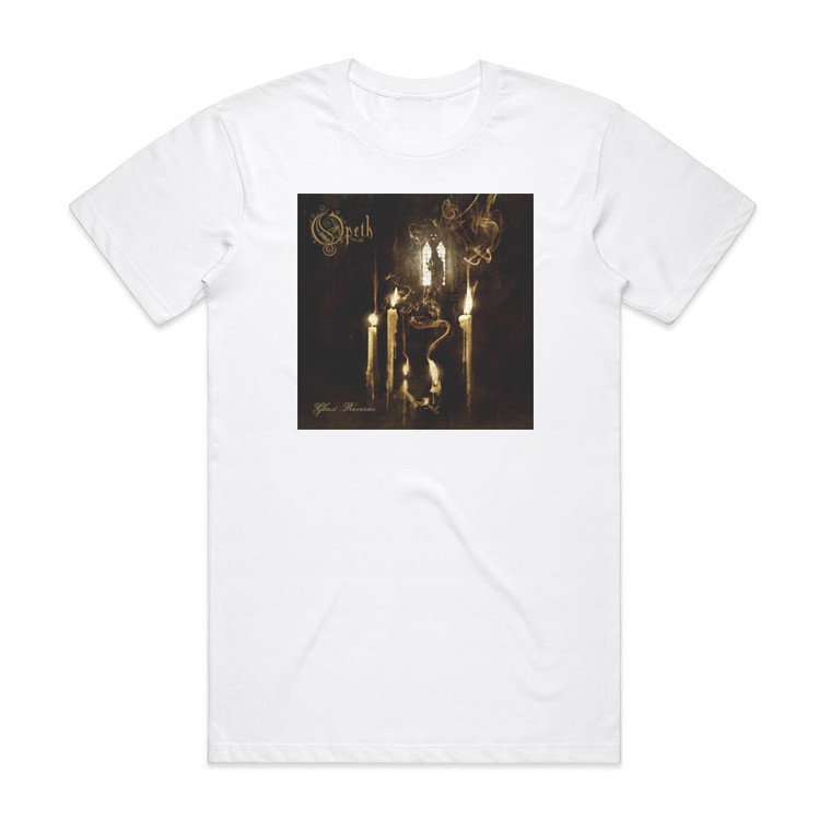 Opeth Ghost Reveries 1 Album Cover T-Shirt White