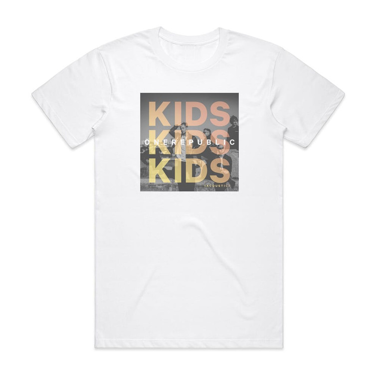 OneRepublic Kids 2 Album Cover T-Shirt White