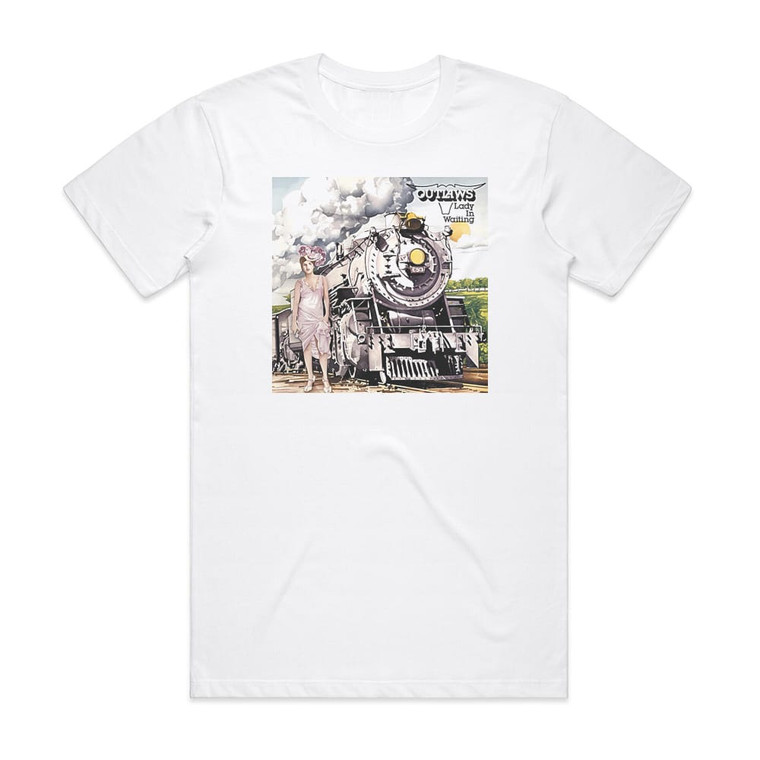 Outlaws Lady In Waiting Album Cover T-Shirt White