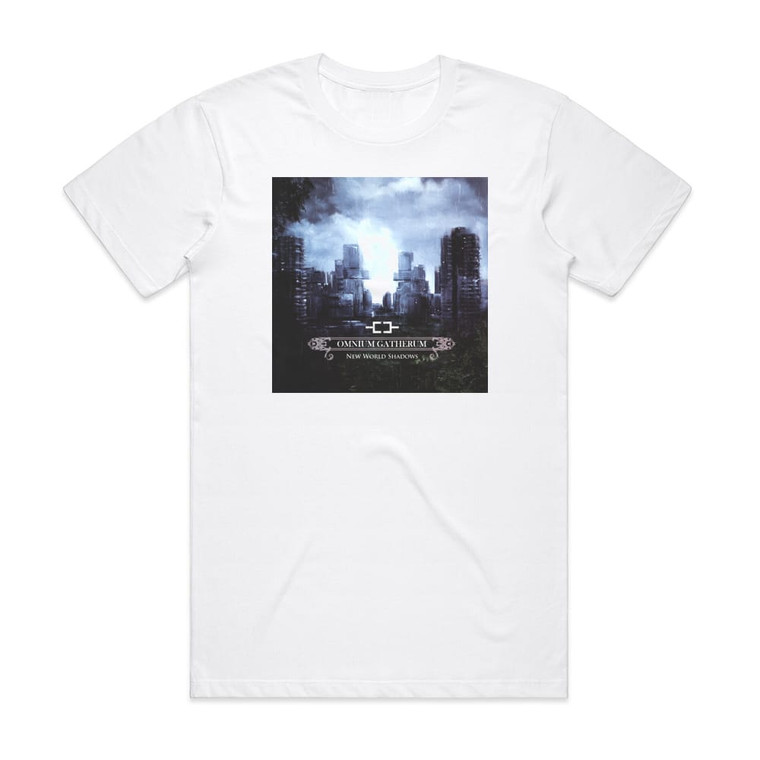 Omnium Gatherum New World Shadows 1 Album Cover T-Shirt White