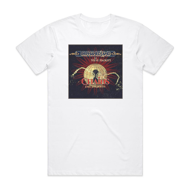 Orphaned Land Chains Fall To Gravity Radio Edit Album Cover T-Shirt White Orphaned Land Chains Fall To Gravity Radio Edit Album Cover T-Shirt White