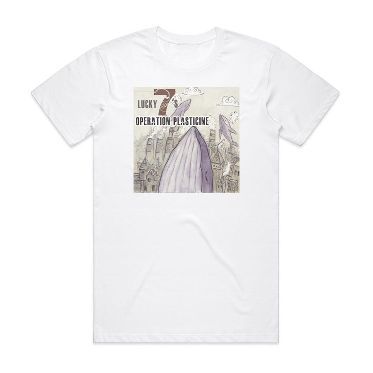 Operaciya Plastilin Lucky 7S Album Cover T-Shirt White