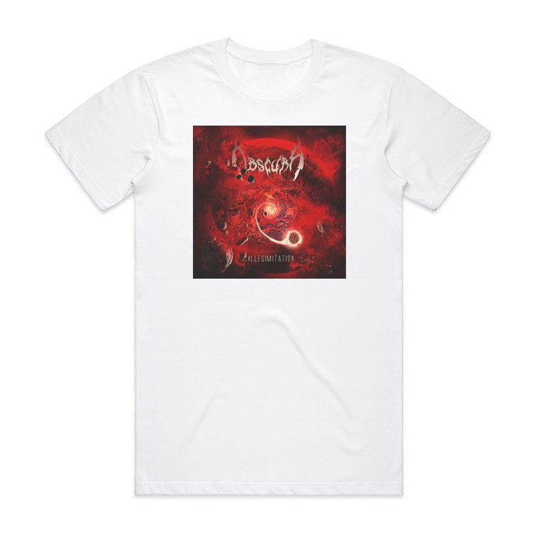 Obscura Illegimitation 1 Album Cover T-Shirt White Obscura Illegimitation 1 Album Cover T-Shirt White