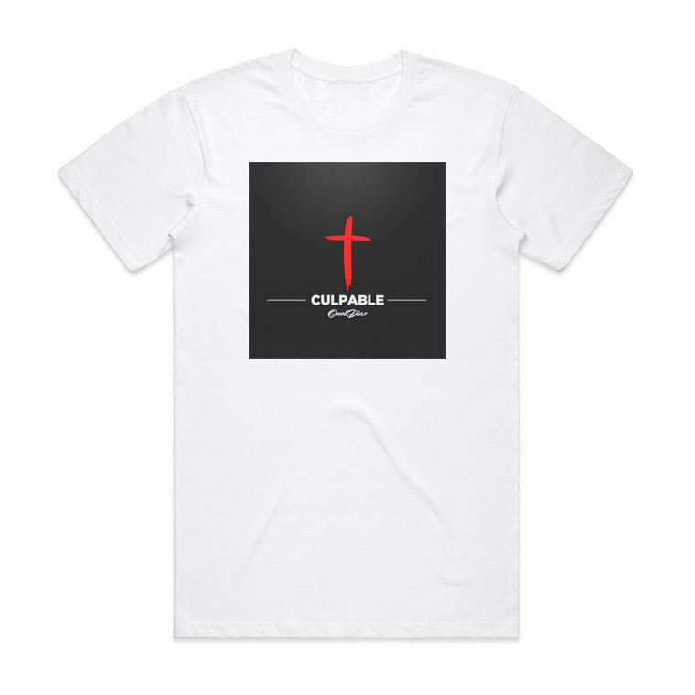 Onell Diaz Culpable Album Cover T-Shirt White