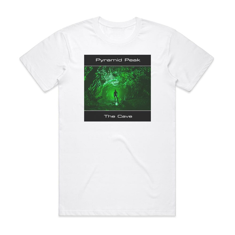 Pyramid Peak The Cave Album Cover T-Shirt White Pyramid Peak The Cave Album Cover T-Shirt White