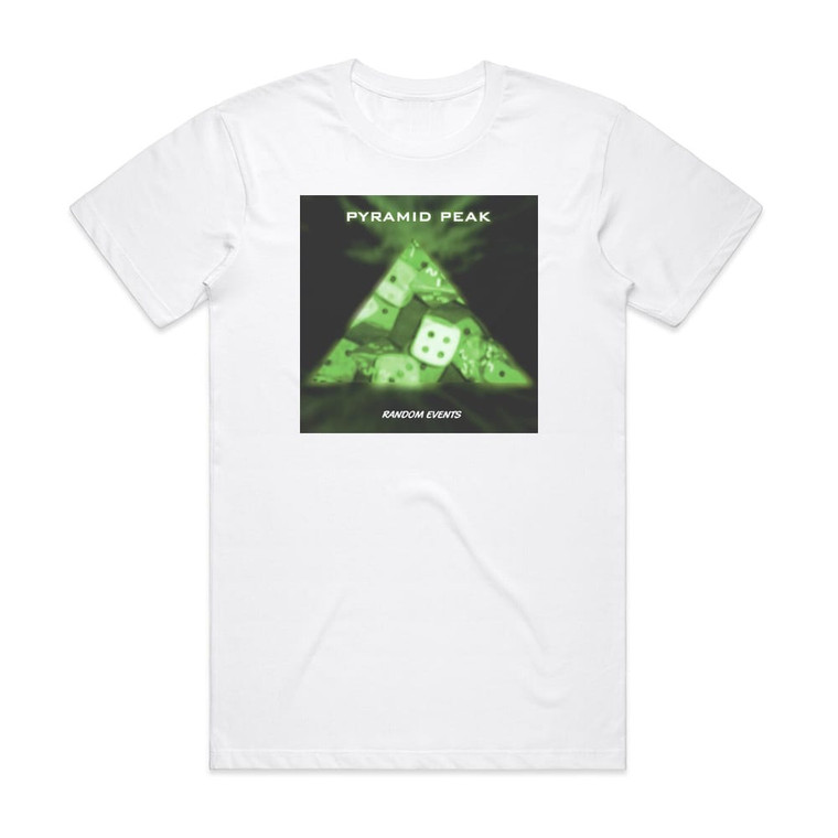 Pyramid Peak Random Events 1 Album Cover T-Shirt White
