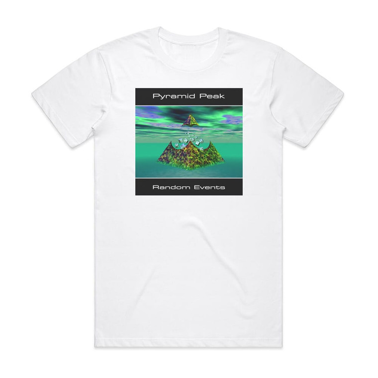 Pyramid Peak Random Events Album Cover T-Shirt White