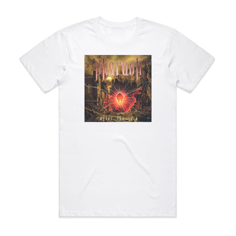 Pharaoh After The Fire Album Cover T-Shirt White