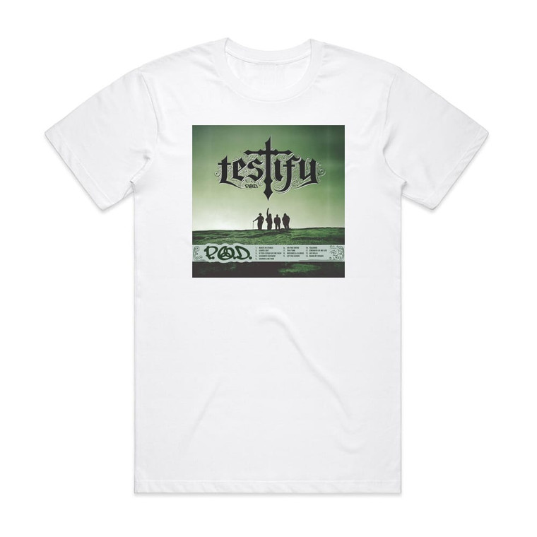 POD Testify 2 Album Cover T-Shirt White