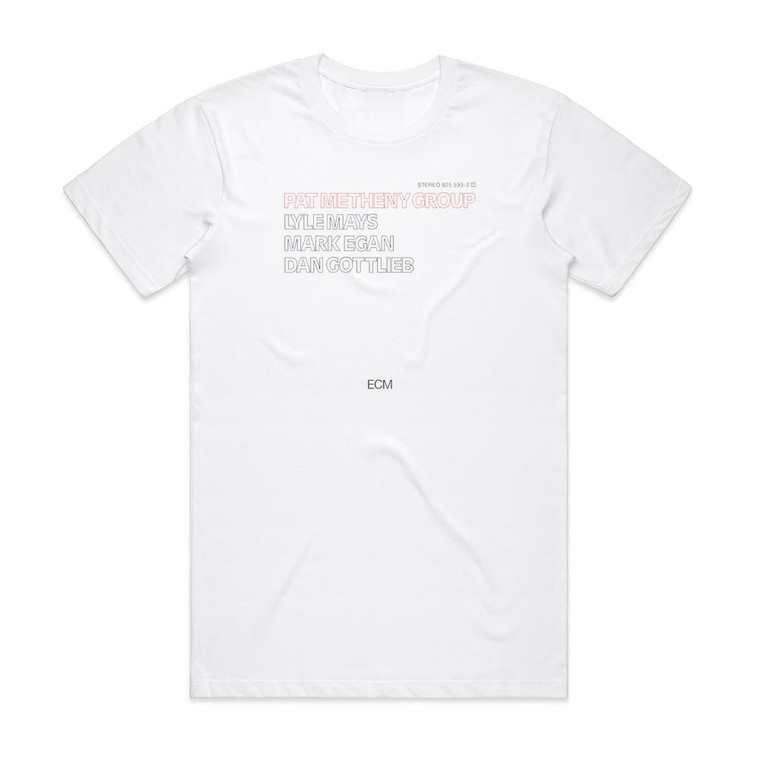 Pat Metheny Group Pat Metheny Group Album Cover T-Shirt White Pat Metheny Group Pat Metheny Group Album Cover T-Shirt White