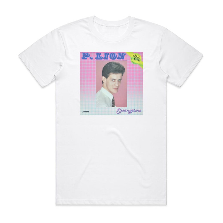 P Lion Springtime Album Cover T-Shirt White