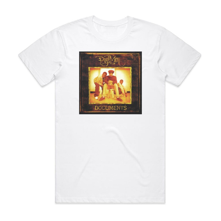 Postmen Documents Album Cover T-Shirt White