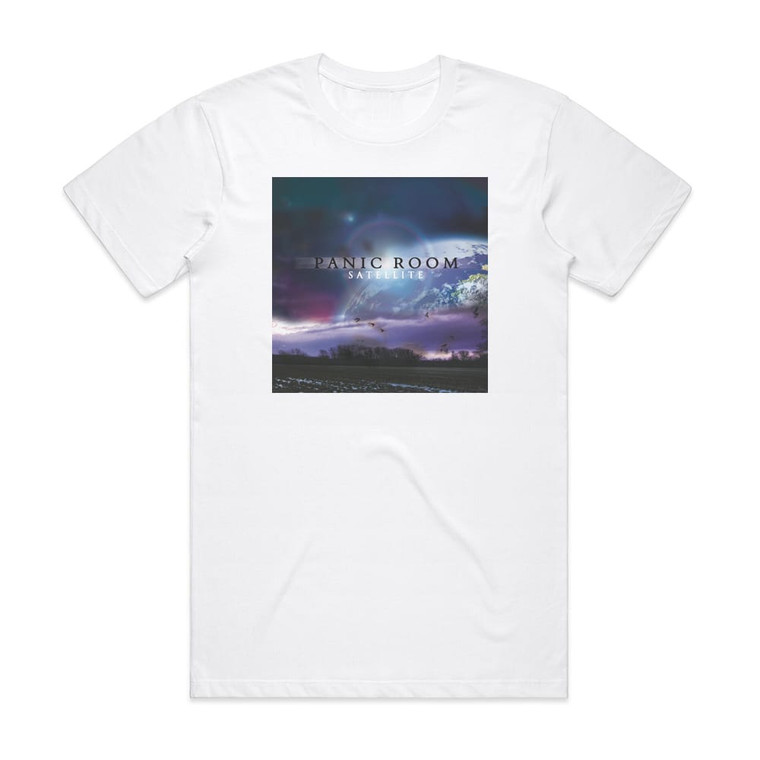Panic Room Satellite 1 Album Cover T-Shirt White