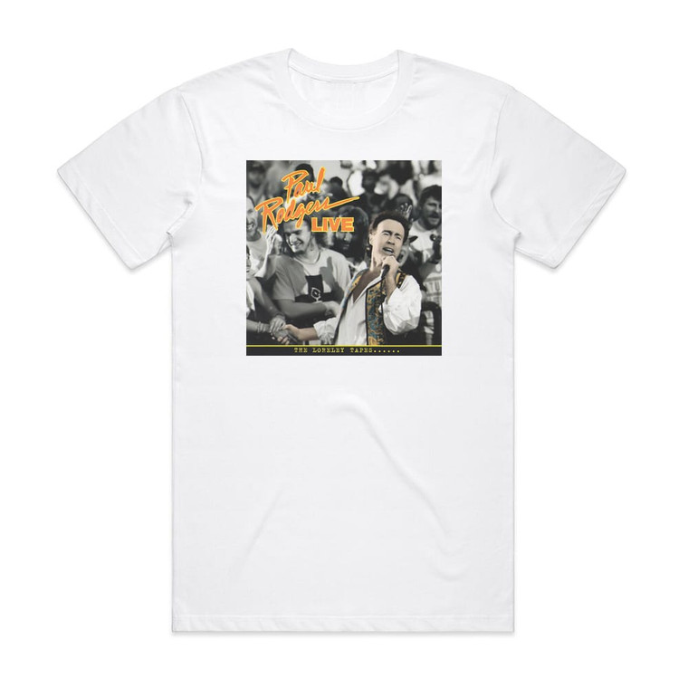 Paul Rodgers Live The Loreley Tapes Album Cover T-Shirt White