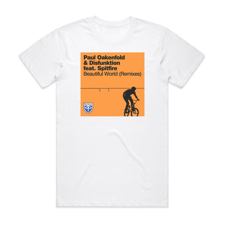 Paul Oakenfold Beautiful World 1 Album Cover T-Shirt White