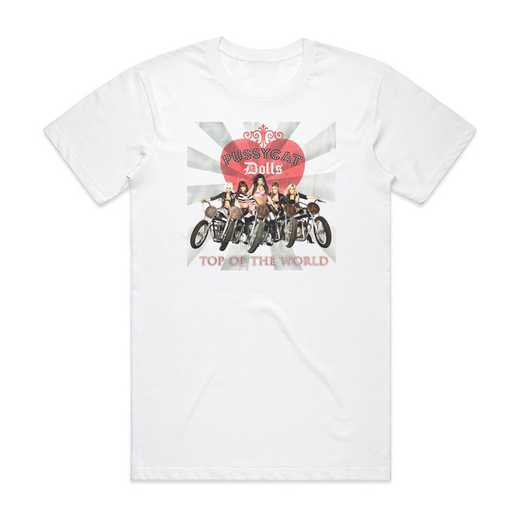 Pussycat Dolls Top Of The World Album Cover T-Shirt White