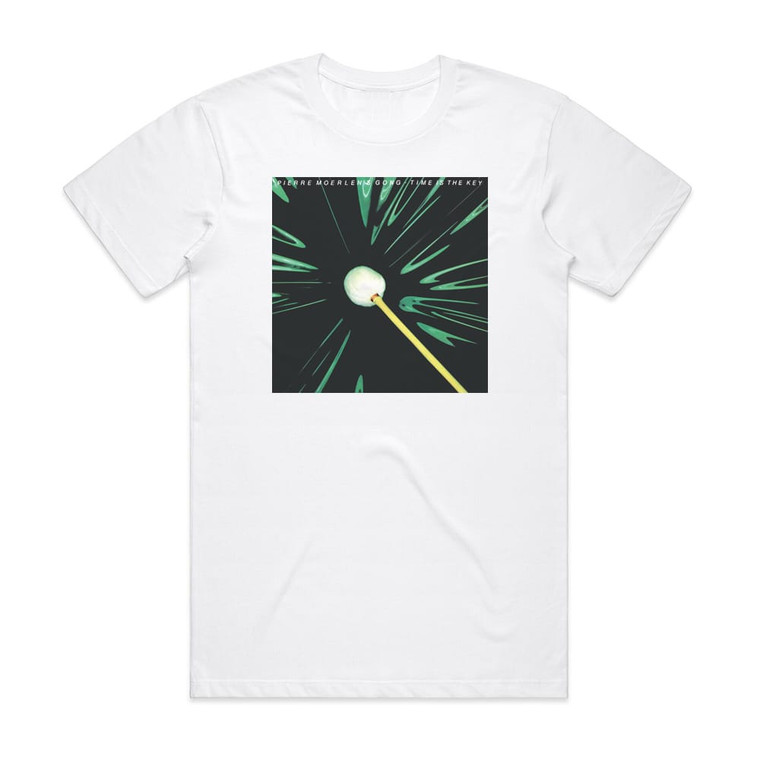 Pierre Moerlens Gong Time Is The Key Album Cover T-Shirt White