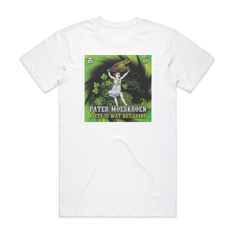 Pater Moeskroen Niets Is Wat Het Lijkt Album Cover T-Shirt White