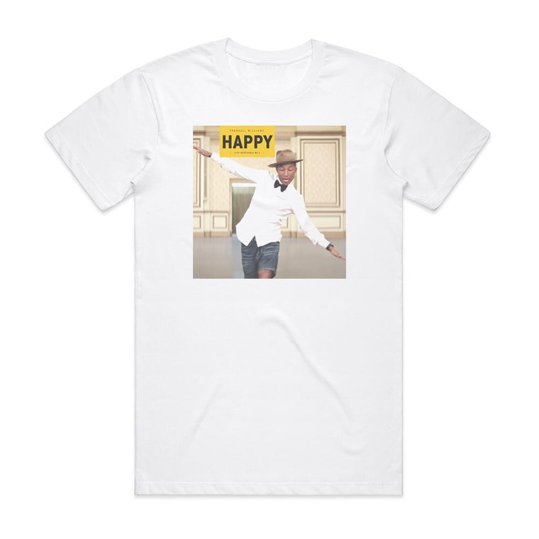 Pharrell Williams Happy Album Cover T-Shirt White