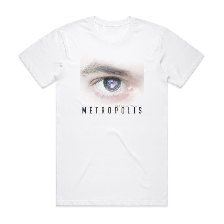 Peter Cincotti Metropolis Album Cover T-Shirt White