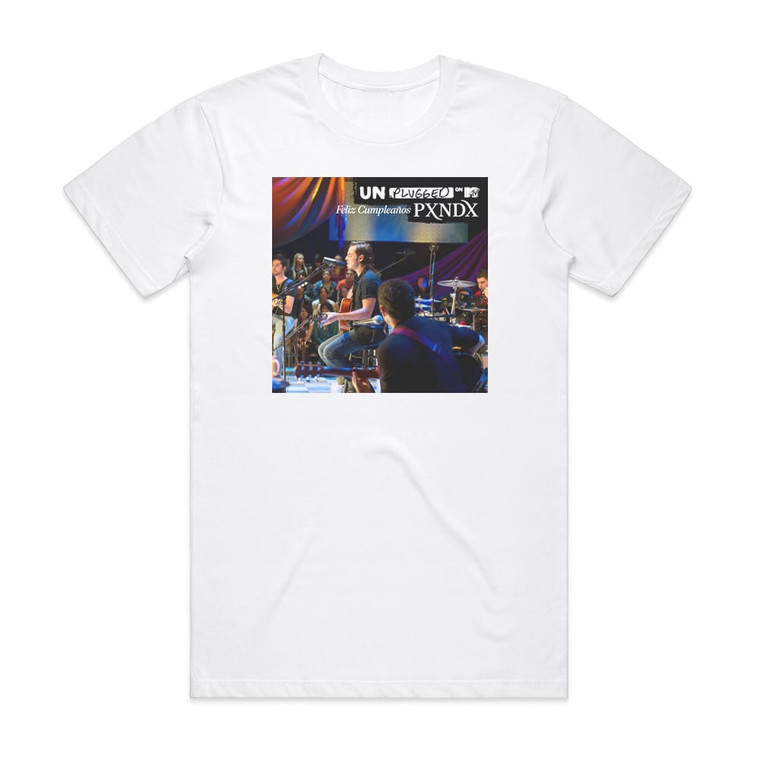 Panda Mtv Unplugged Feliz Cumpleaos Live Album Cover T-Shirt White Panda Mtv Unplugged Feliz Cumpleaos Live Album Cover T-Shirt White