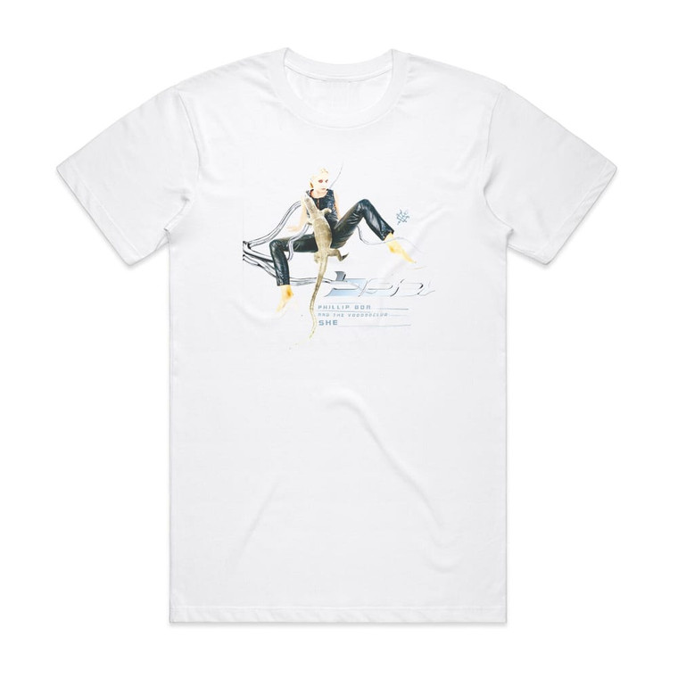 Phillip Boa and The Voodooclub She Album Cover T-Shirt White