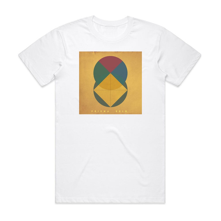 Prisma Gold Album Cover T-Shirt White Prisma Gold Album Cover T-Shirt White